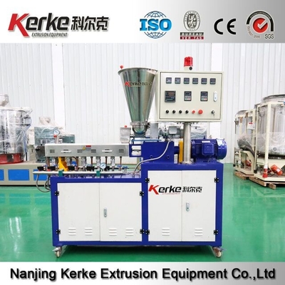 Small Granules Type Pvc Double Screw Masterbatch Extrusion Machine Granulating Line