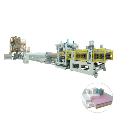 XPS shape board polystyrene foam extruder xps foam decorative profile machine