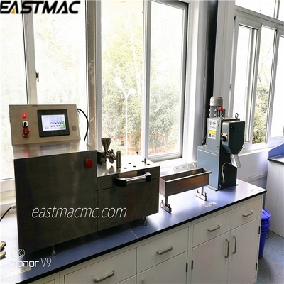 6/16 bar cone type mini double desktop screw extrusion line for lab produce mono filament and thin plastic yarn